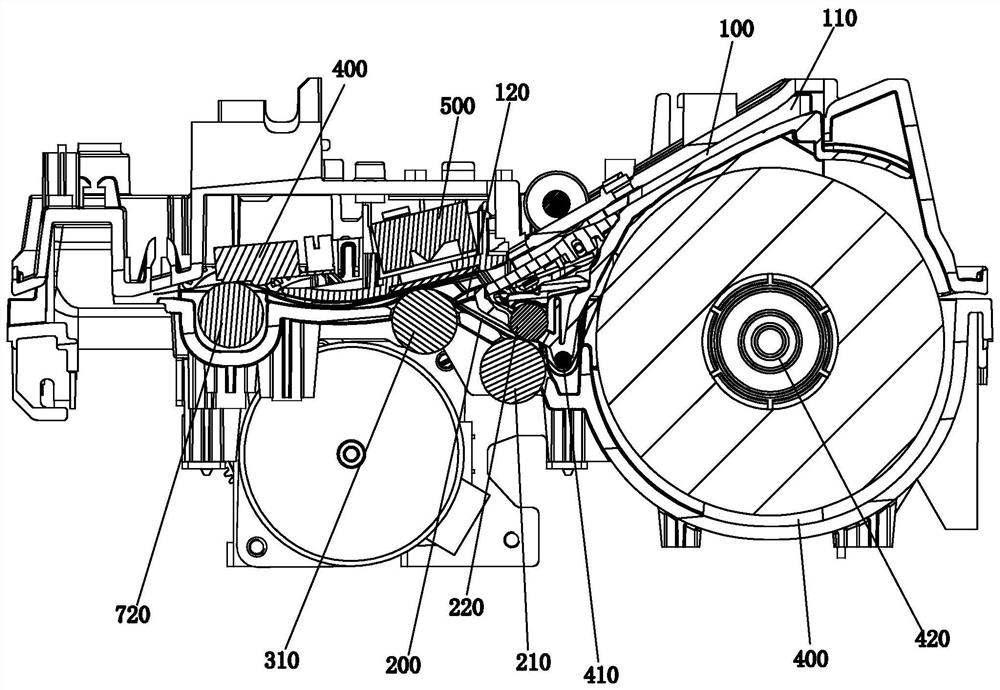 Scanning and printing all-in-one machine sharing power source