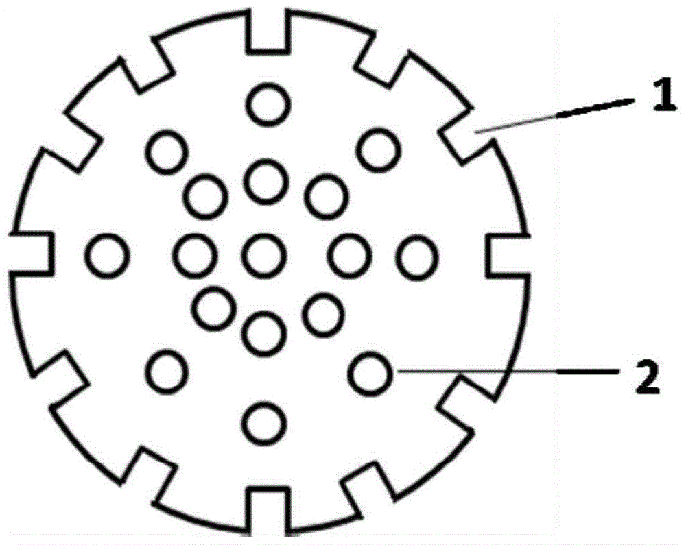 A detachable sample cage for a device for testing the expansion coefficient of explosives