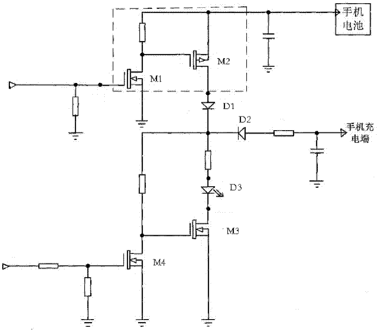 Indicating lamp control circuit for electric facilities, and mobile phone