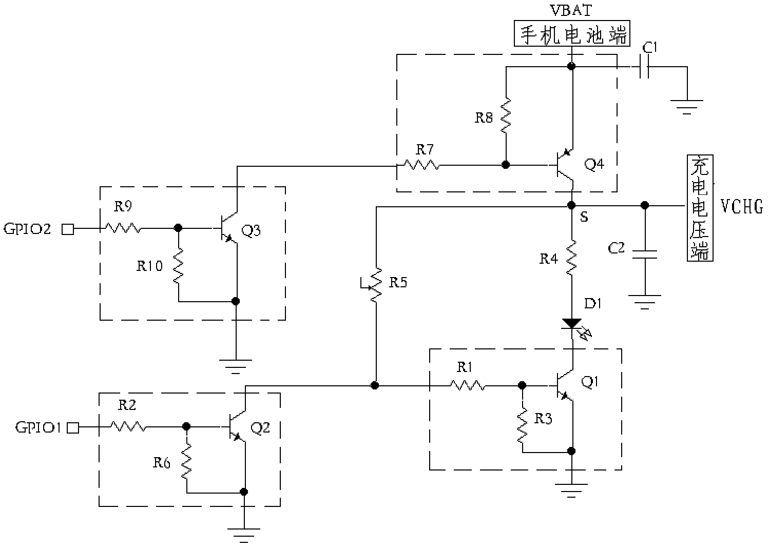 Indicating lamp control circuit for electric facilities, and mobile phone