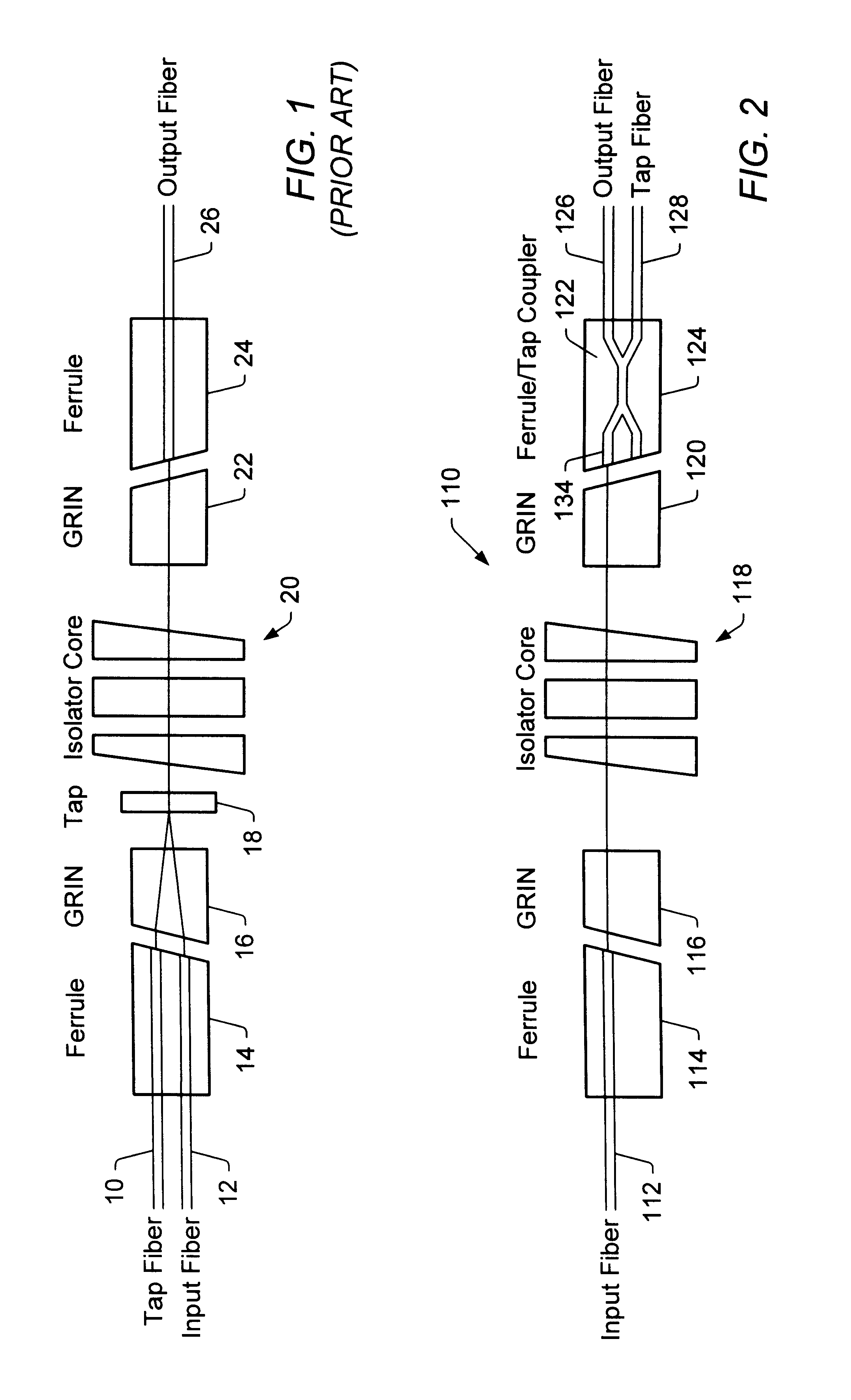 Integrated isolator fused coupler method and apparatus
