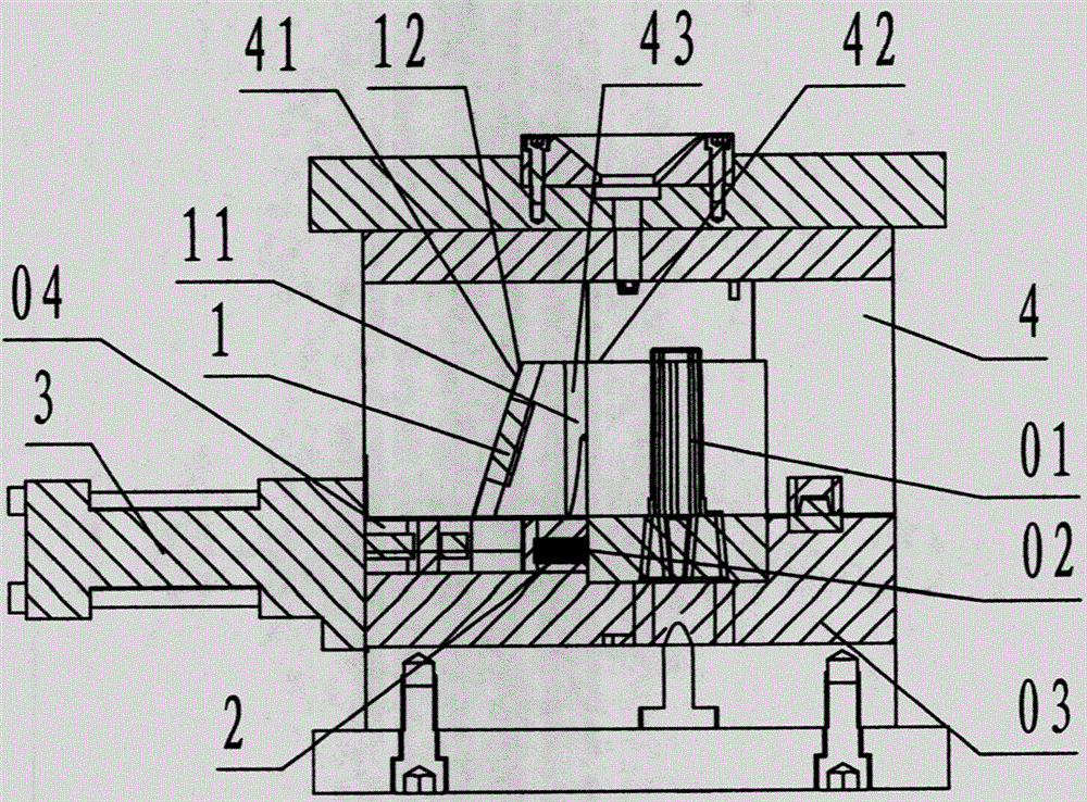 A device for preventing longitudinal scratches of slider and cavity convex core in injection mold