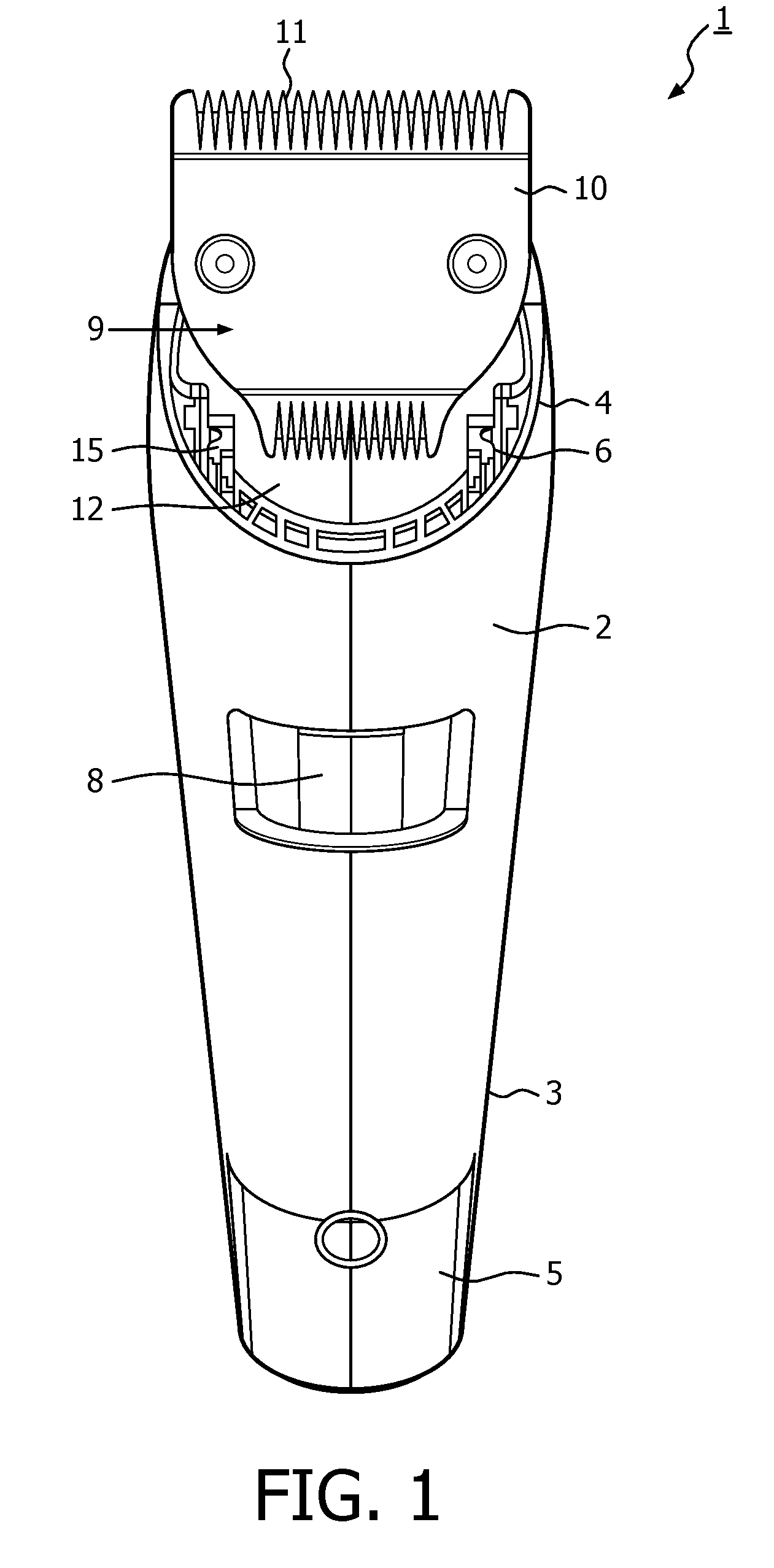 Device for trimming hair