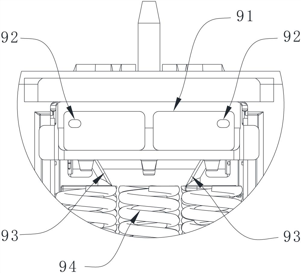 Bolster spring dismounting robot and bogie damping device dismounting system