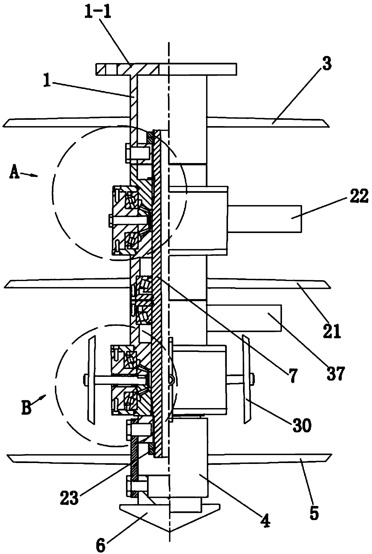 Single-axis multi-directional cement mixing pile head and multi-axis multi-directional cement mixing pile head