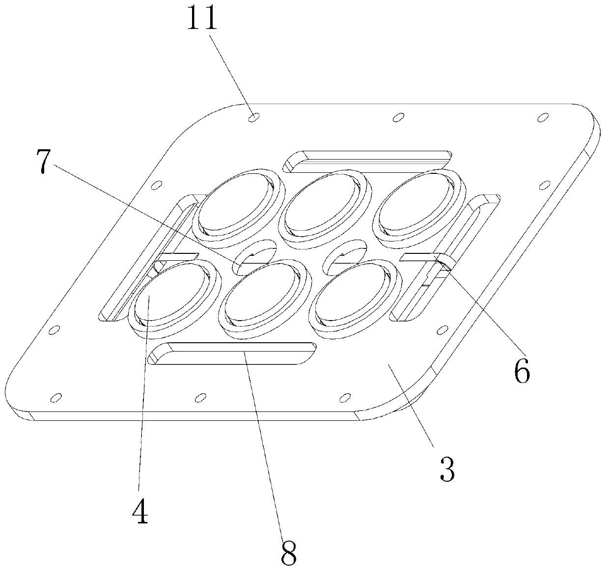 Flat plate type bass loudspeaker