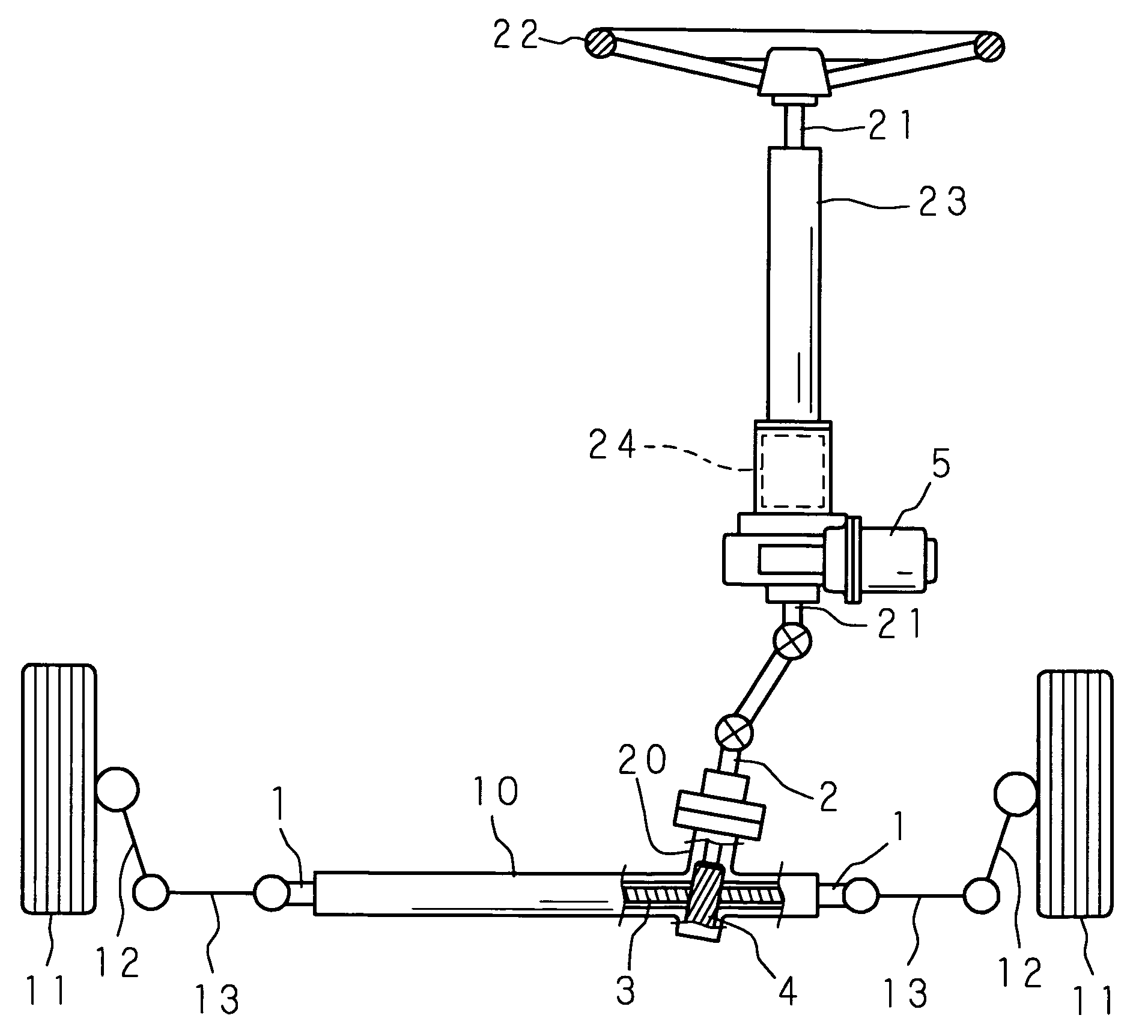 Rack-and-Pinion Steering Apparatus