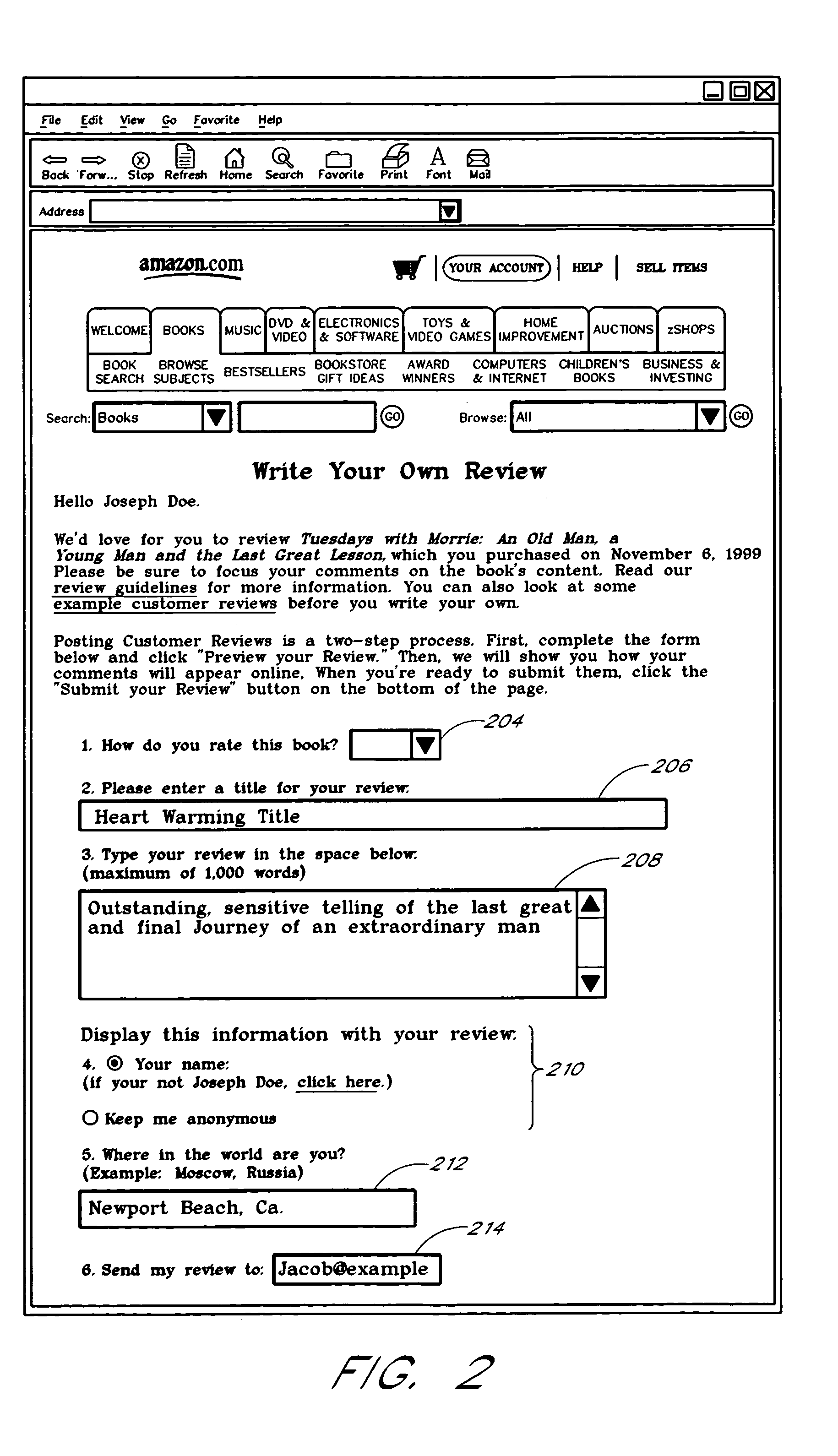 Methods and system of obtaining consumer reviews
