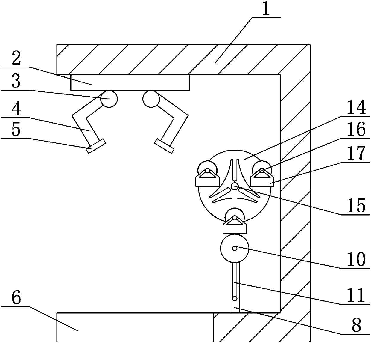 Low-dust flour packaging machine