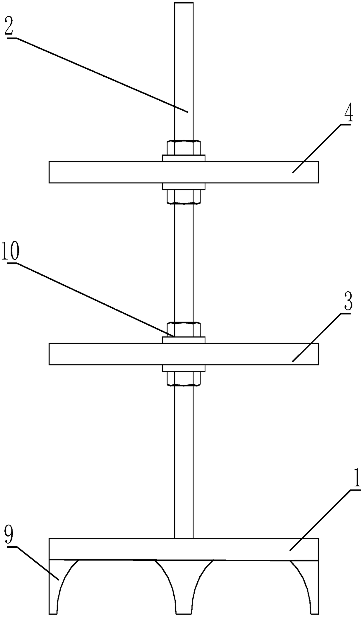 Multifunctional fixing frame for colorimetric tube