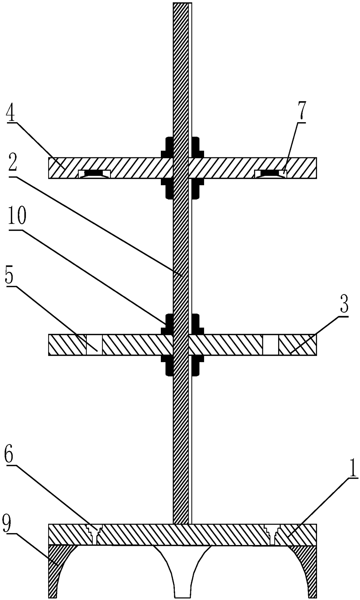 Multifunctional fixing frame for colorimetric tube