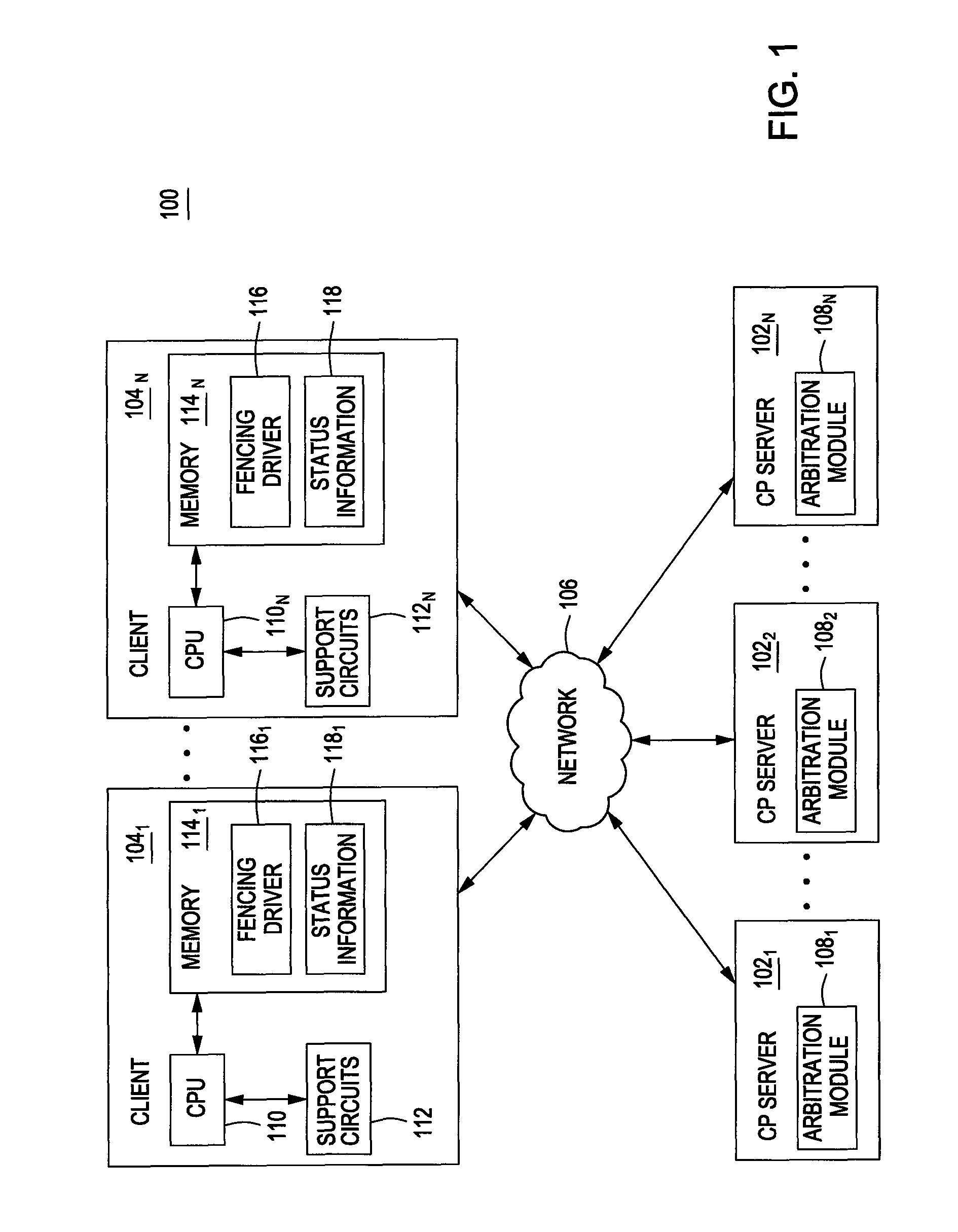 Method and apparatus for partitioning a computer cluster through coordination point devices