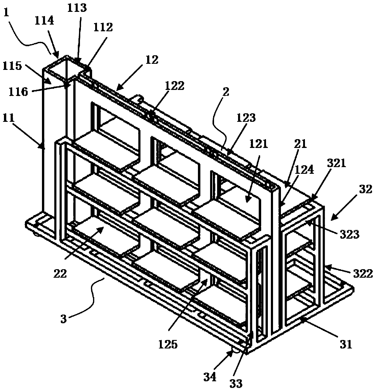 Test device capable of cementing rock joint surfaces through using fluid in phased manner and use method