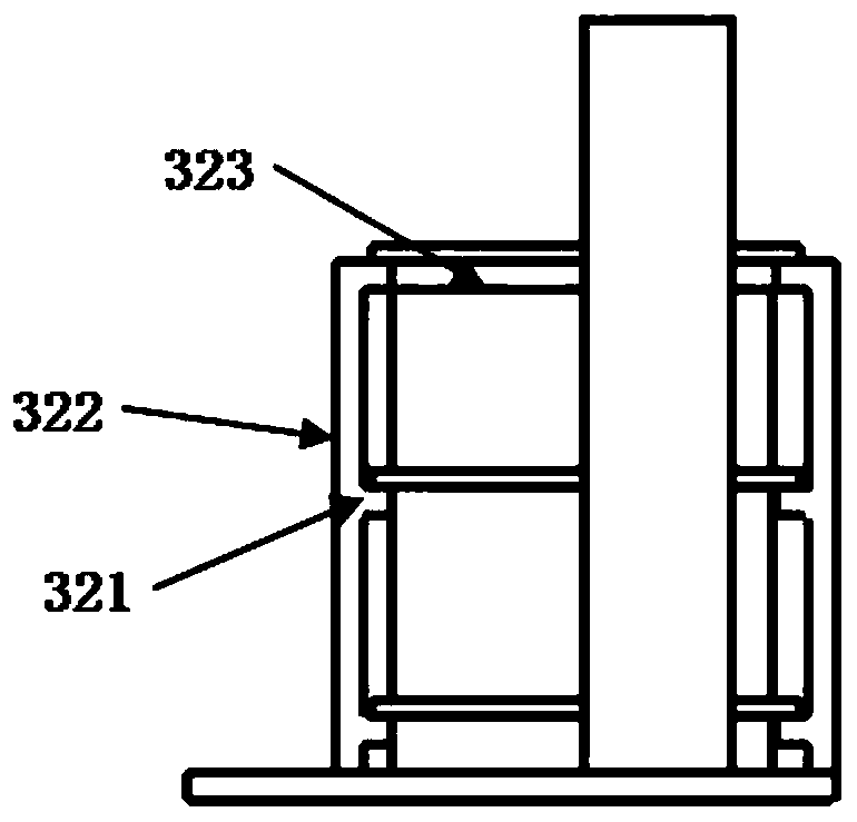 Test device capable of cementing rock joint surfaces through using fluid in phased manner and use method