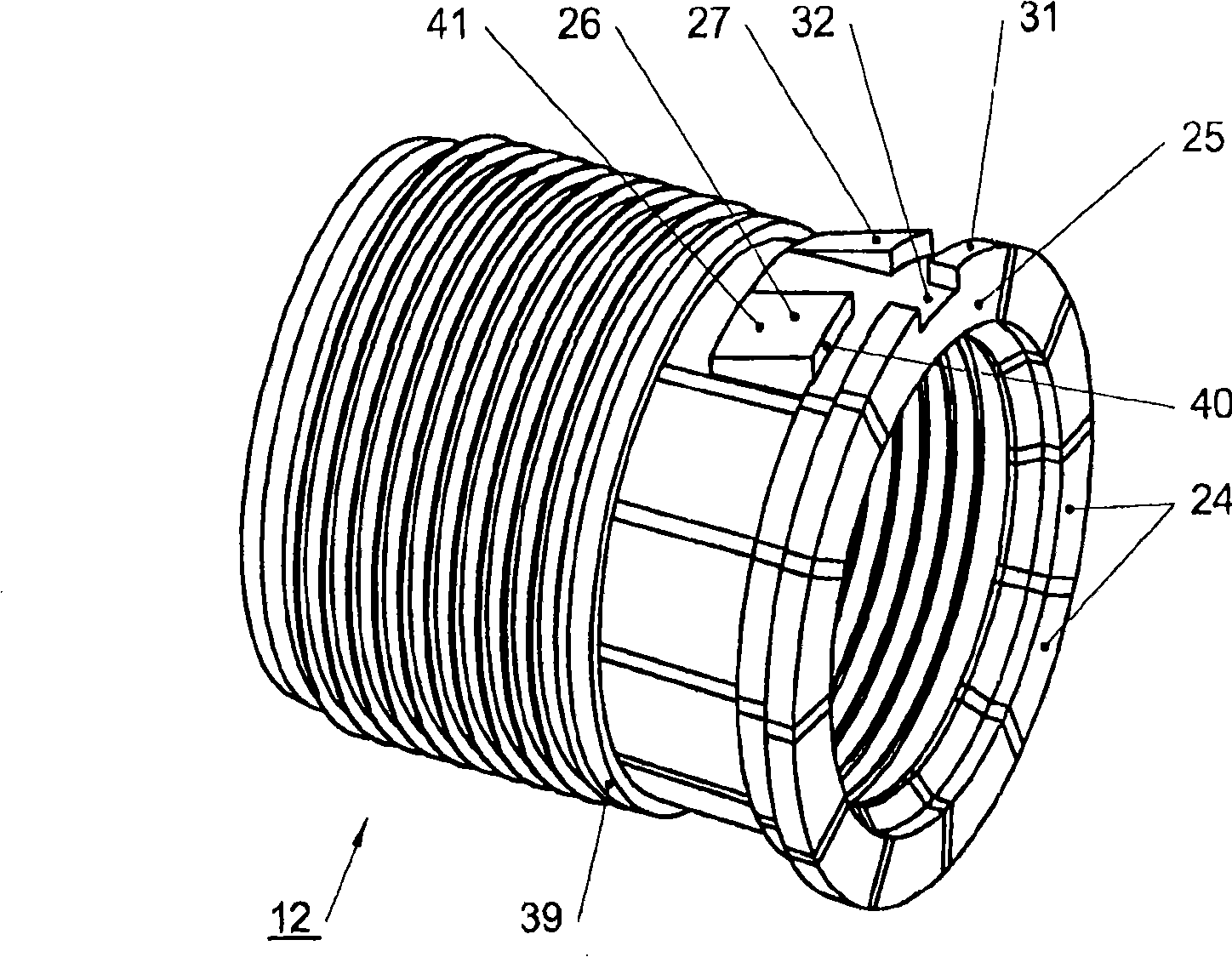 Connection and joint piece for well tubes