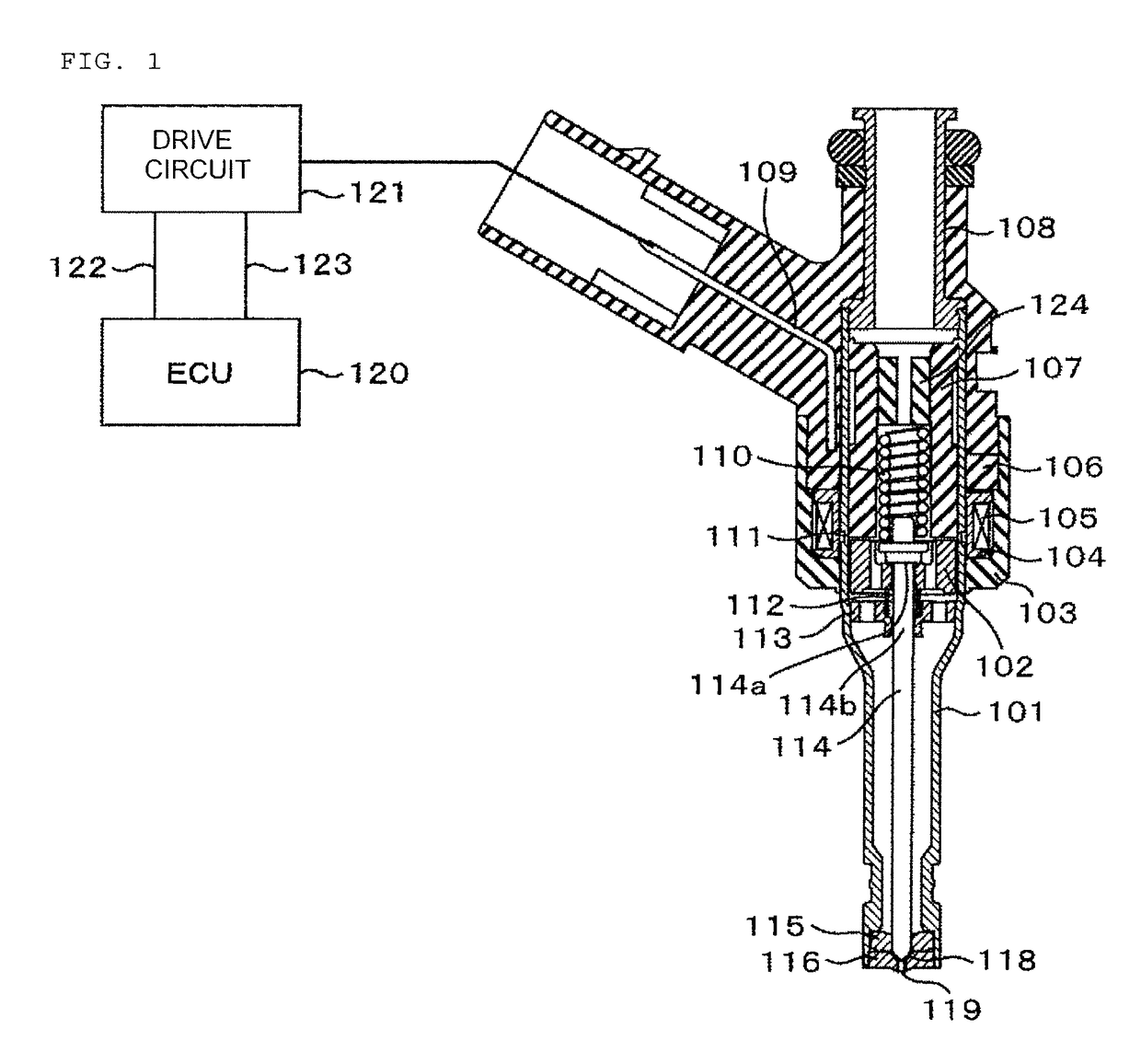 Drive unit of fuel injection device