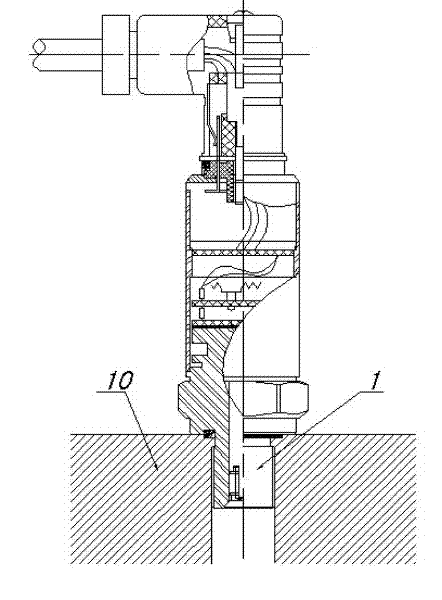 Pressure transmitter with rectangular stress groove