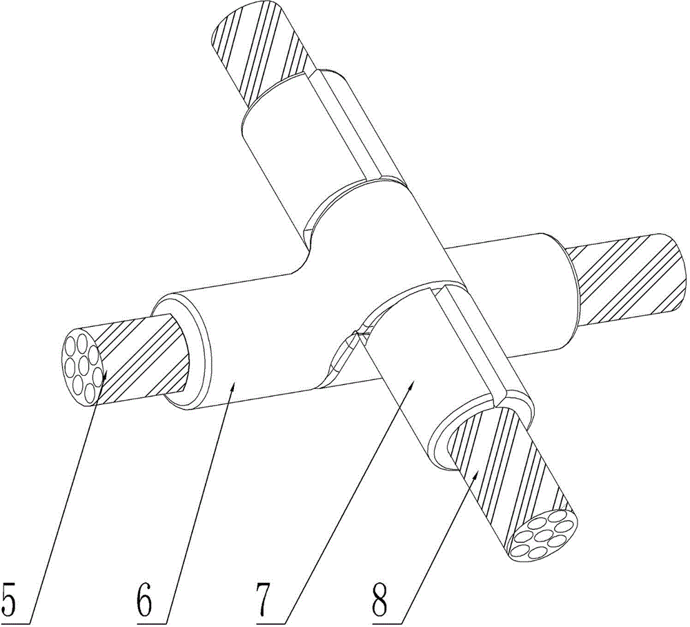 Steel wire rope connecting snap