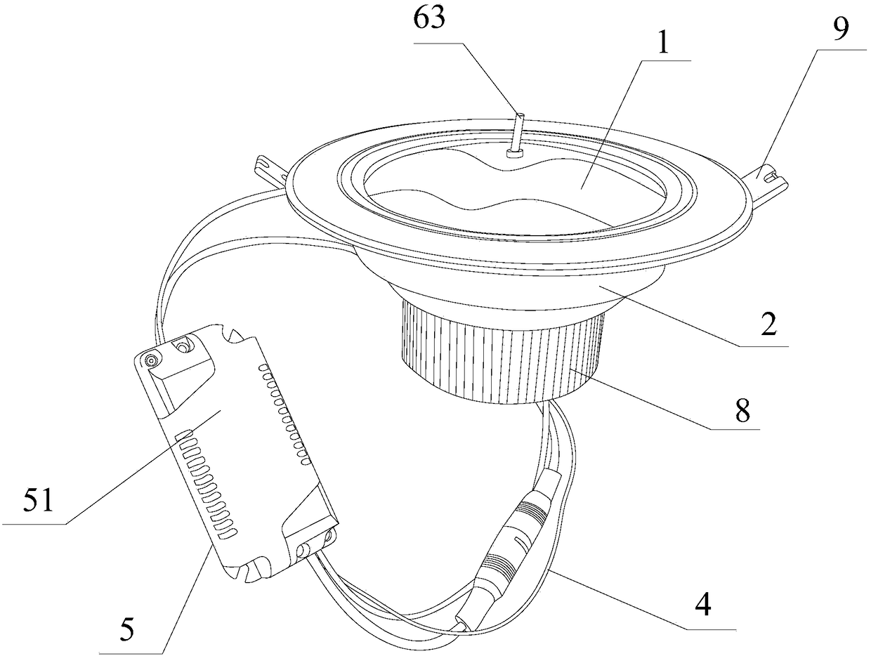 A negative ion LED generating lighting device