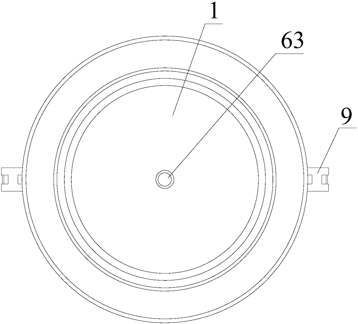 A negative ion LED generating lighting device