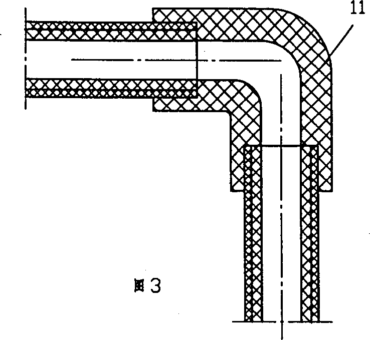 Plastic pipe network connected by pipe jointers made of refractory non-cross-linked poly ethylene