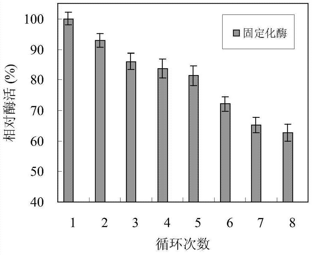 Method for flexible immobilization of papain by modified polyacrylonitrile resin