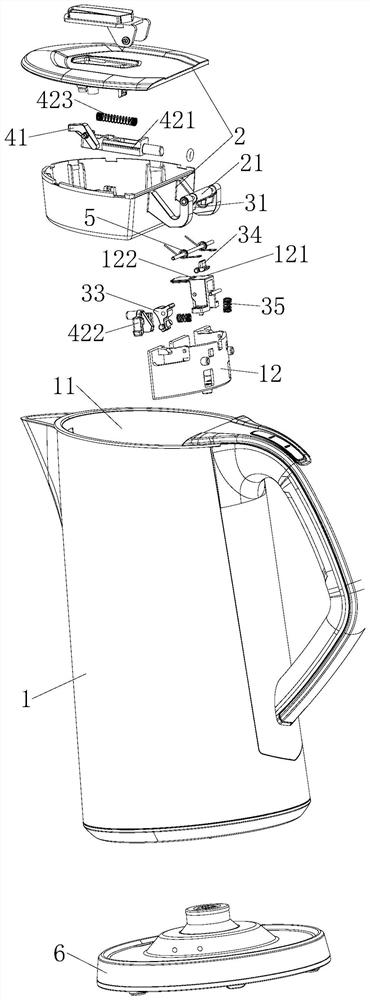 Liquid heating container