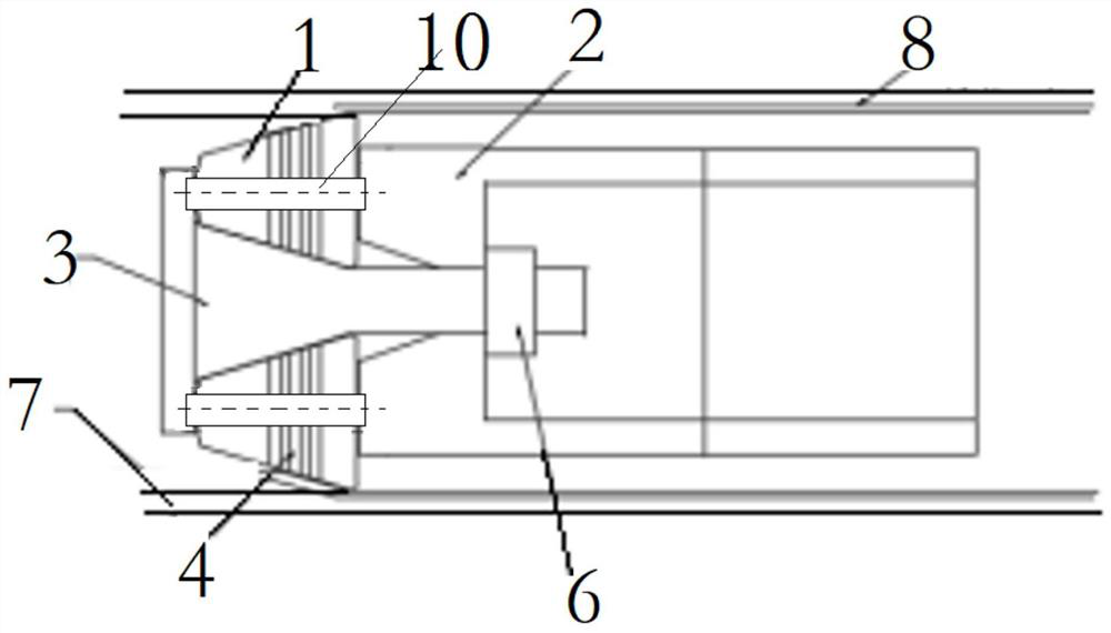 A rolling processing device and method for the inner wall surface of a metal pipe