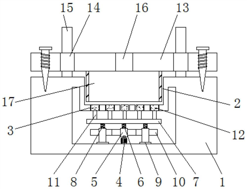 A kind of injection mold for automobile parts with convenient demoulding