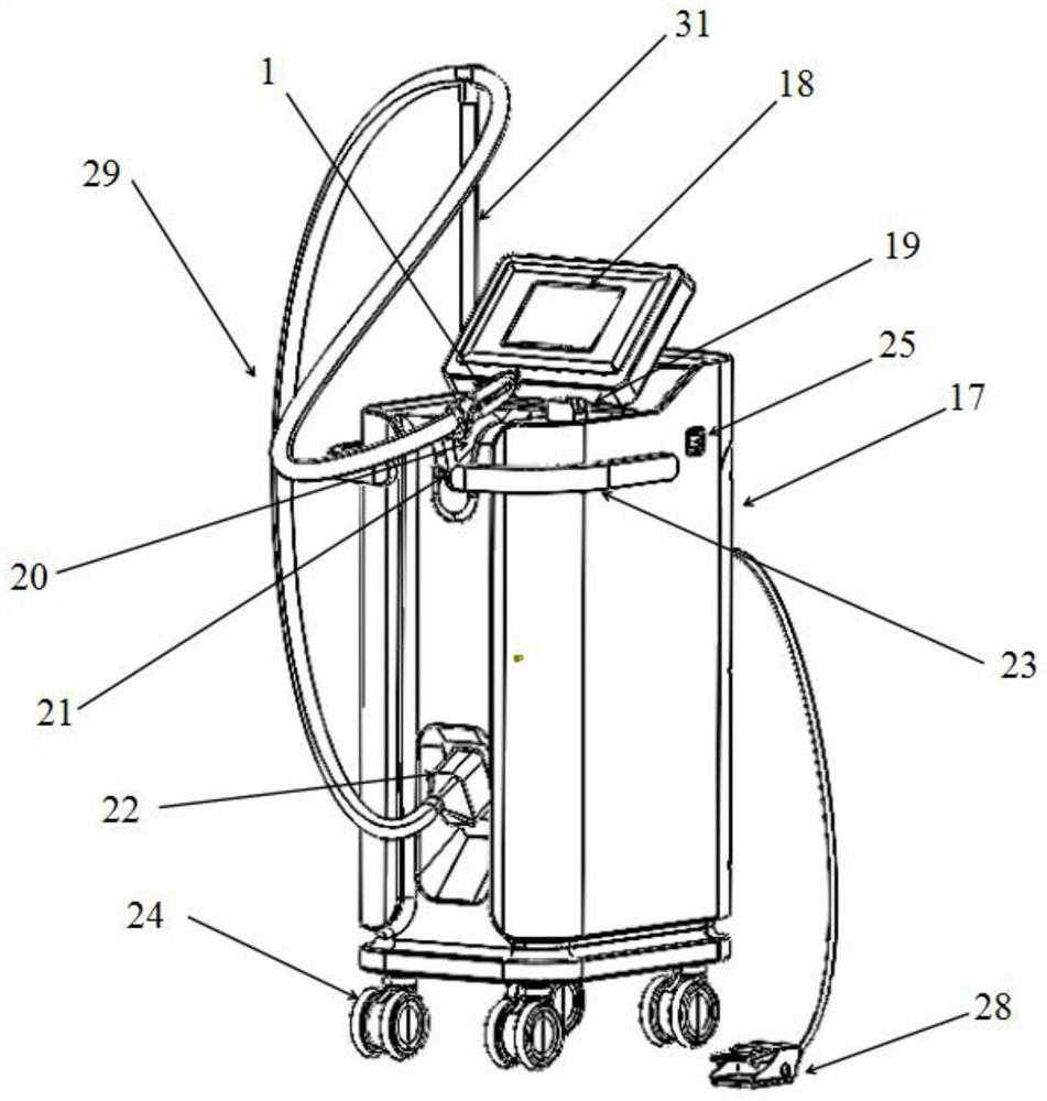 Movable beauty spray gun equipment