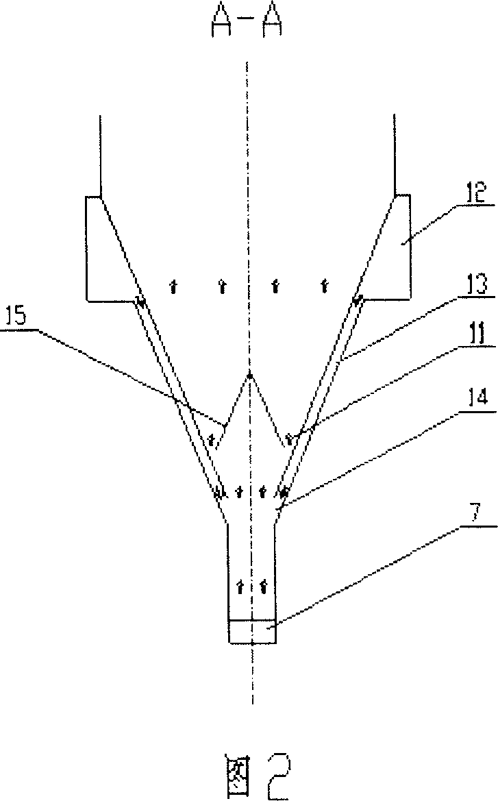Twin tower circulating fluidized bed fume desulfurizing method and device