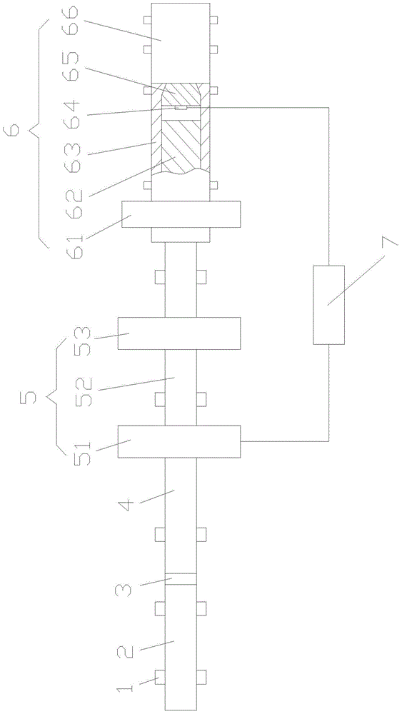 Dynamic tension/compression and torsion synchronous joint loading experimental device