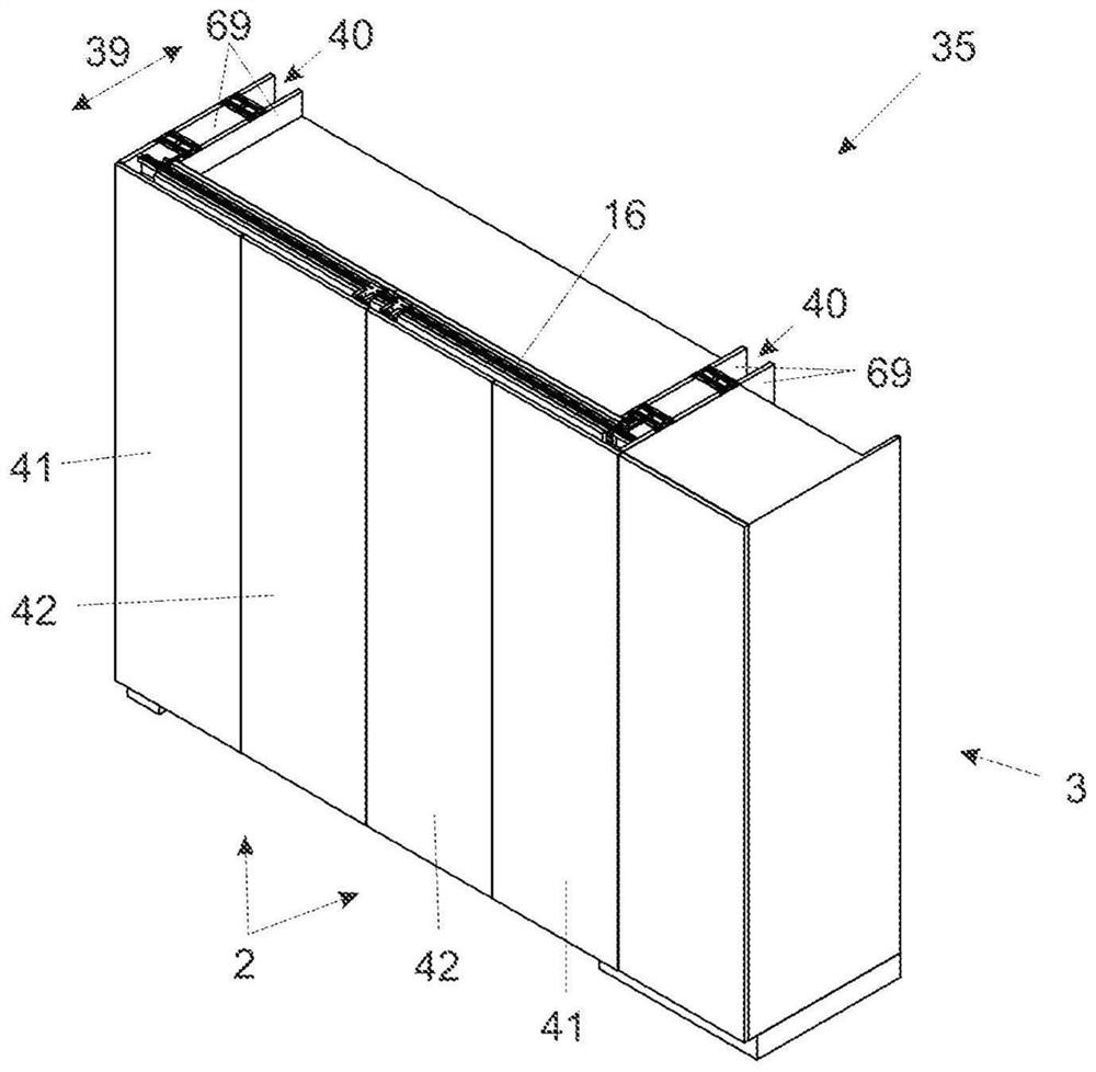 Guide device for guiding furniture parts