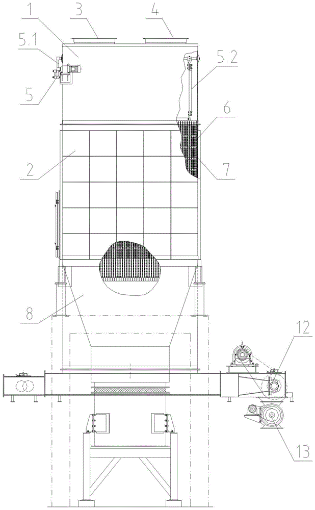 Rocker soot cleaning plate cooler