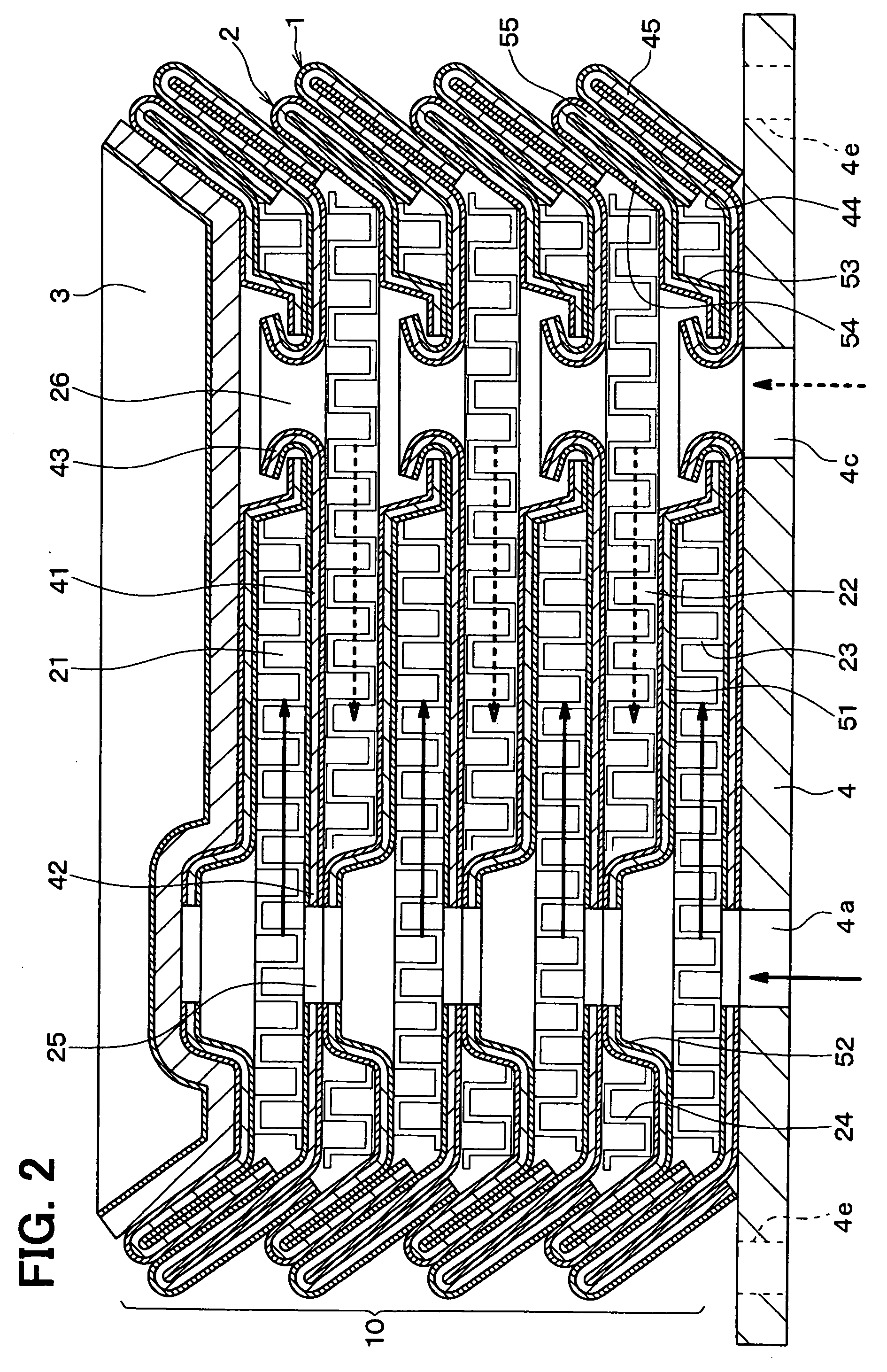 Stacked plate heat exchanger