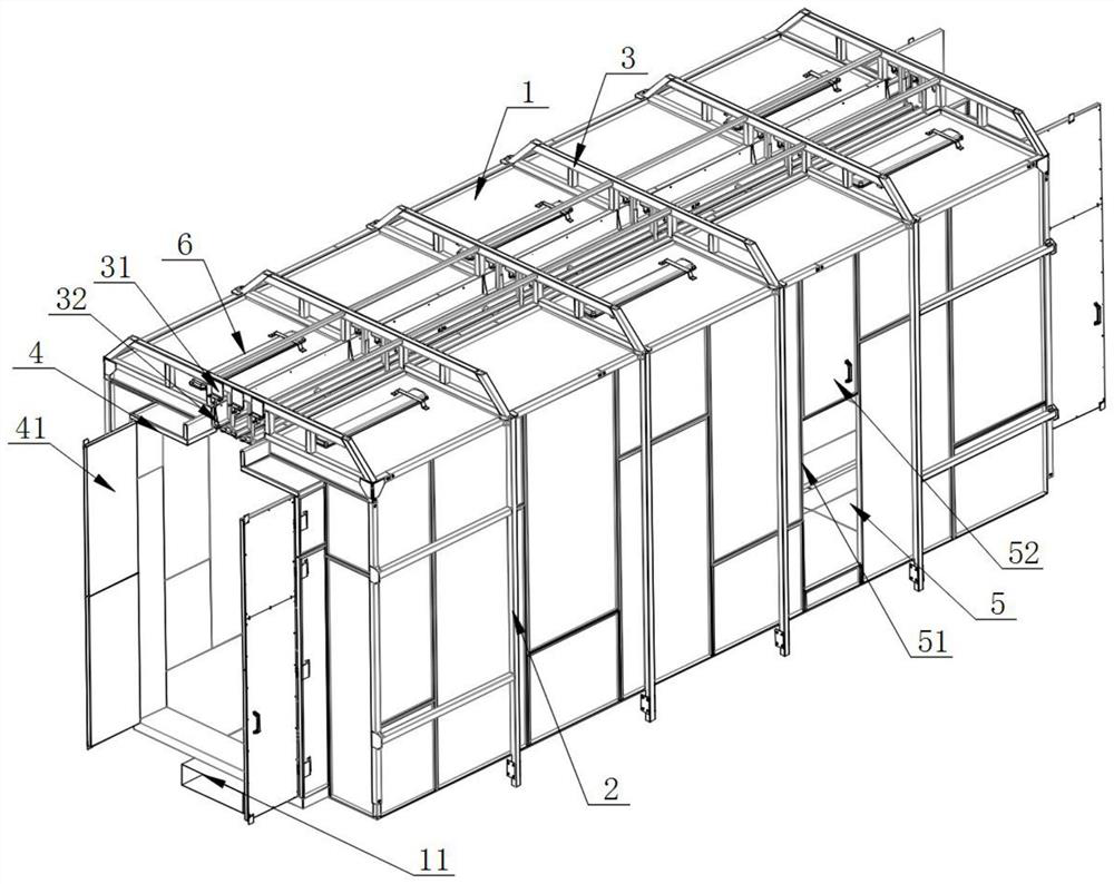 Container device for cross-border e-commerce