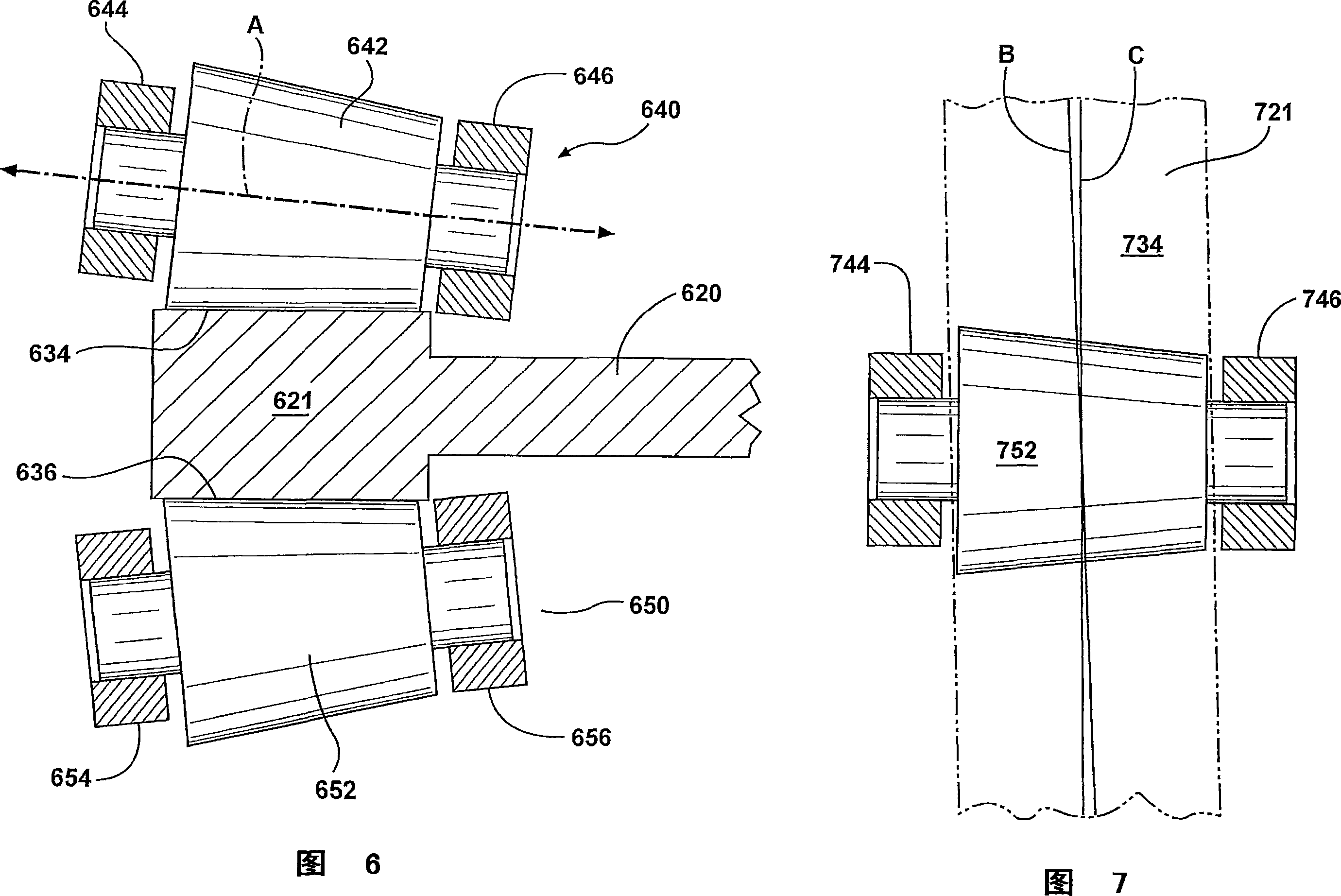 Lash adjustment for piston rollers