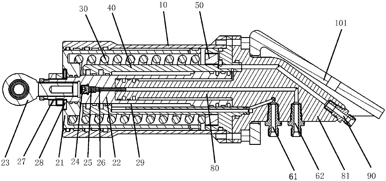 Hole sealing cover plate driving device with water drive