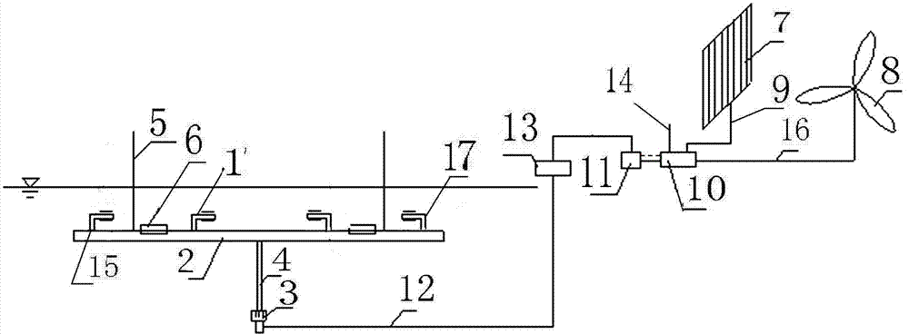 Freezing preventing device with water sprayers