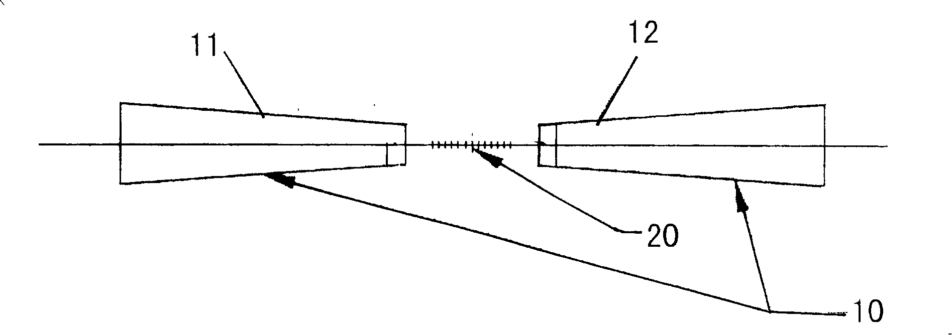 Sensitization structure for optical fiber grating sensor