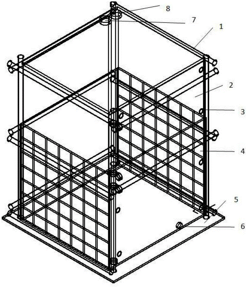 An assembleable soft soil foundation surcharge preloading reinforcement device and its setting method