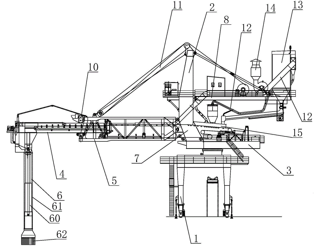 Environment-friendly linear motion ship loader