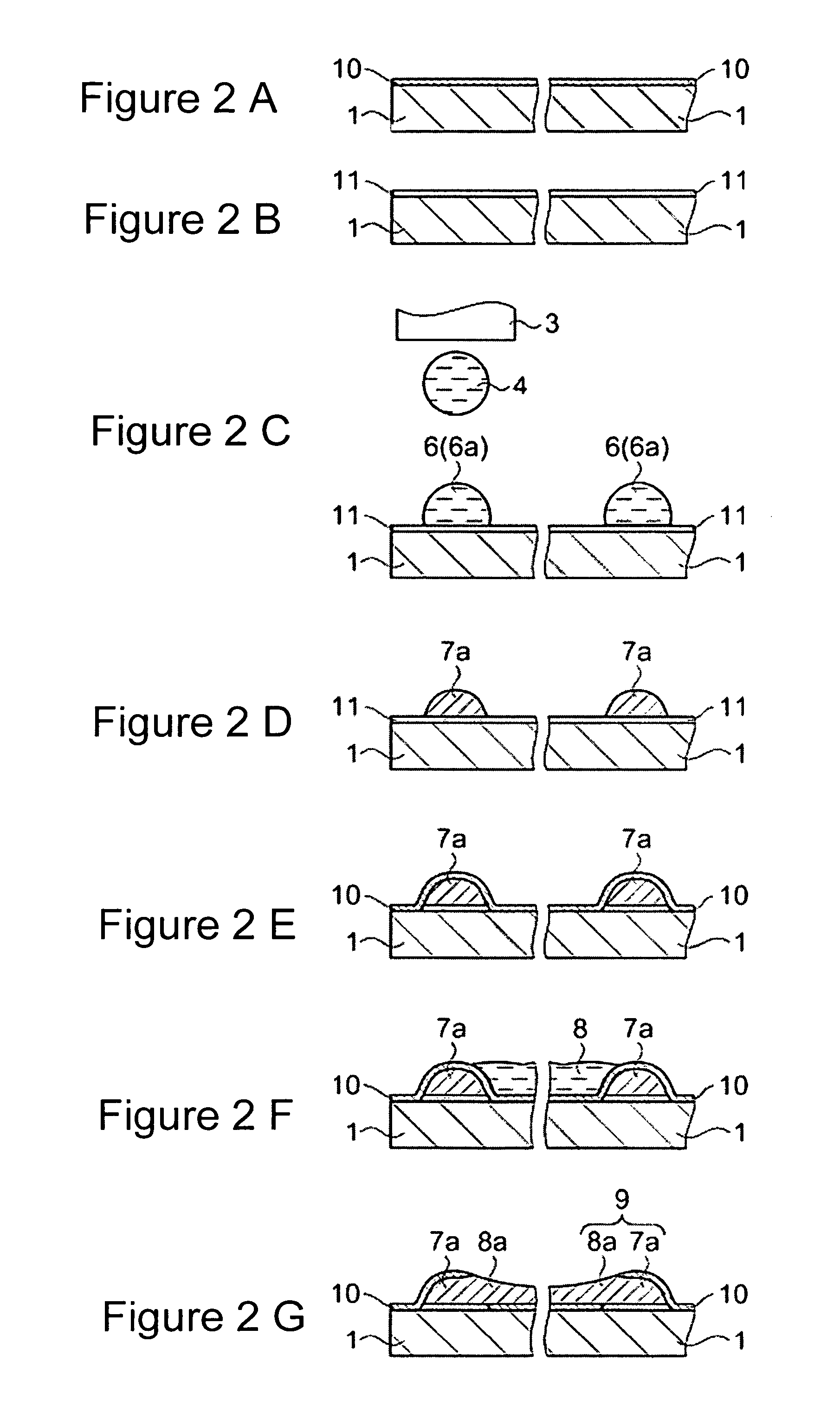 Film pattern forming method for forming a margin band and filling the margin band