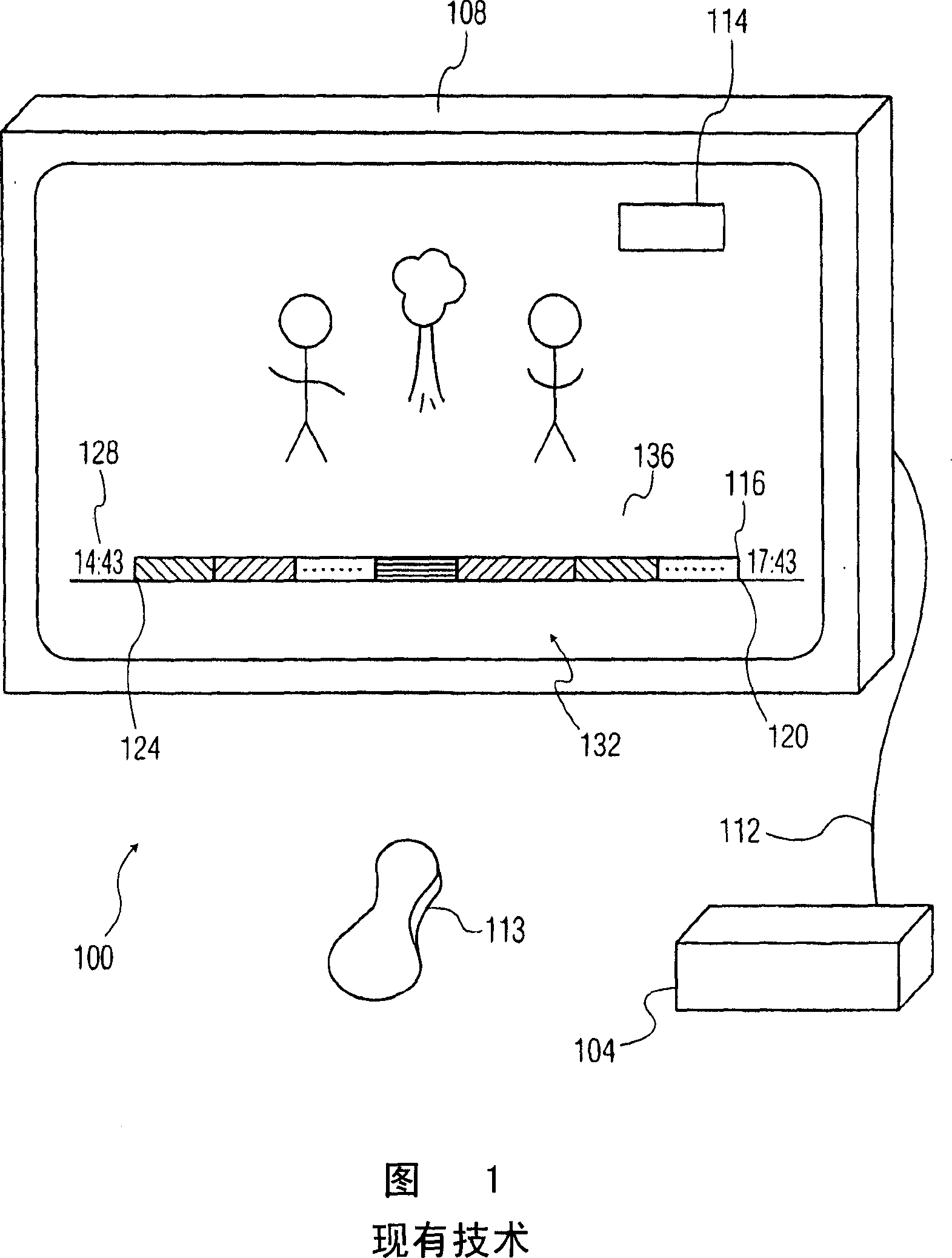 Clock-based user interface for HDD time-shift buffer navigation