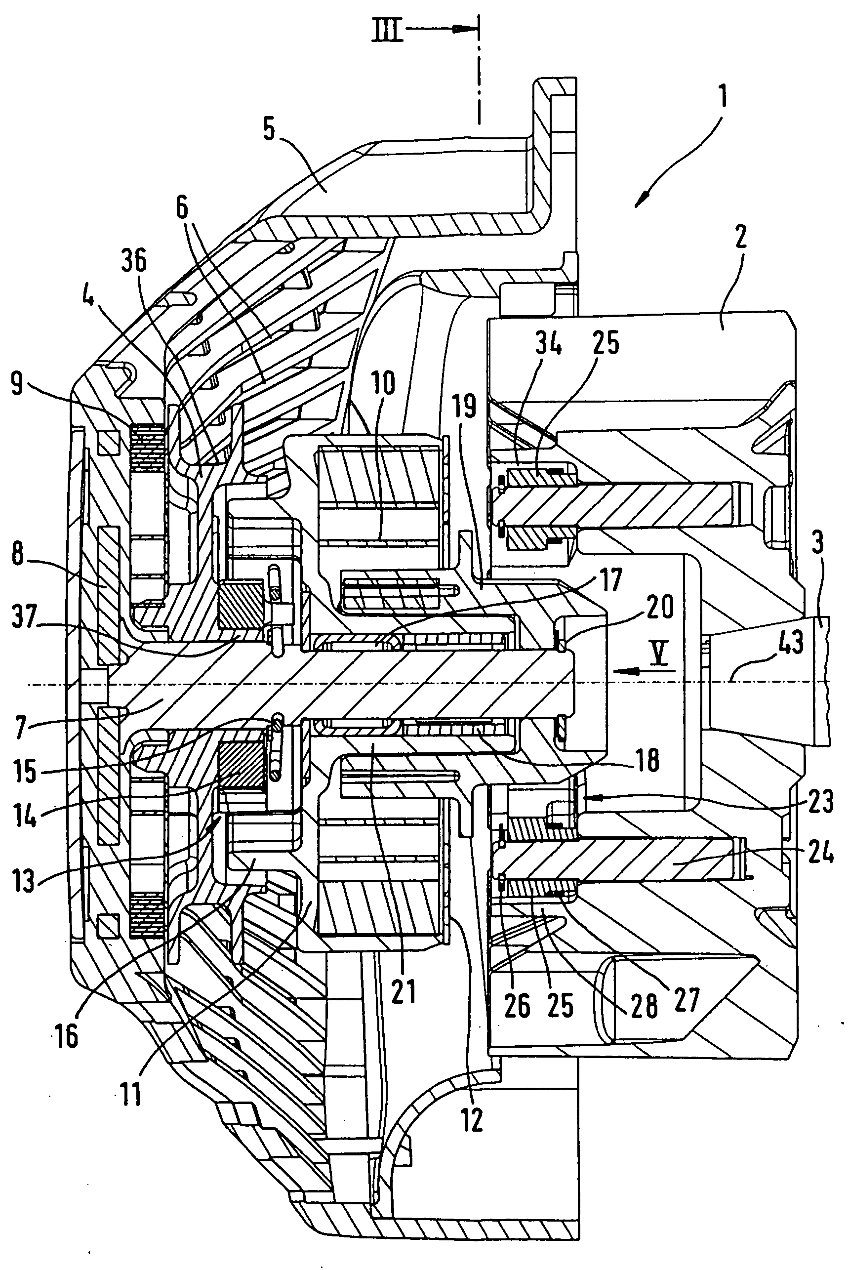 Starter device for an internal combustion engine