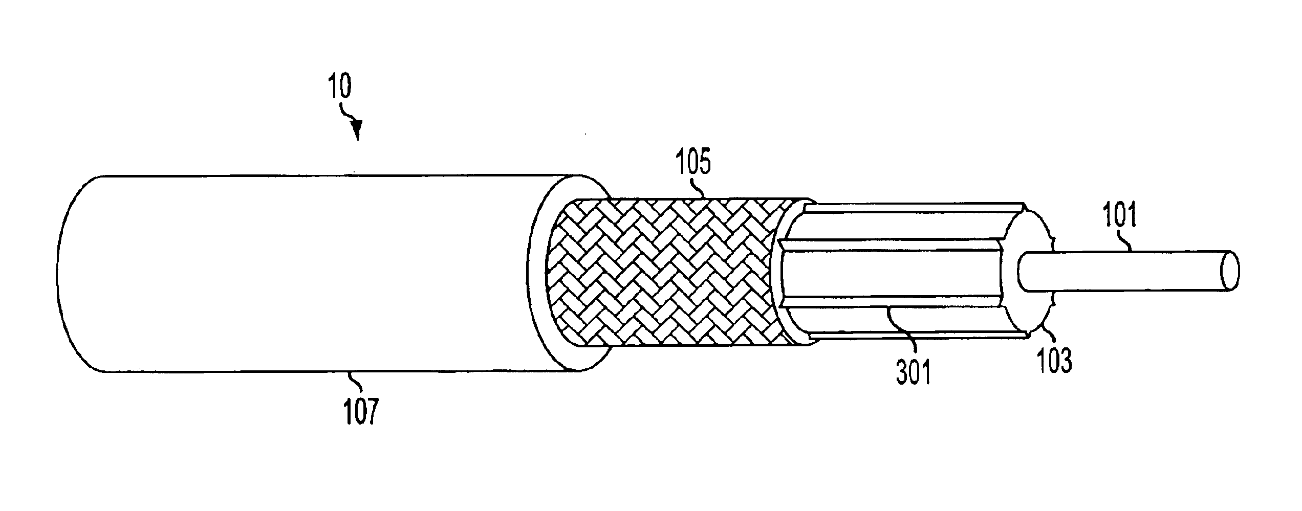 Serrated cable core