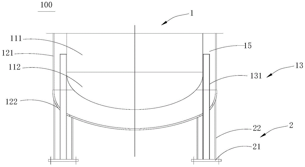 Low-temperature storage tank