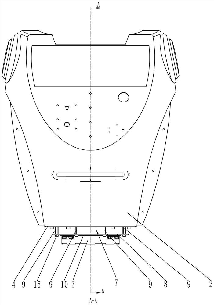 Waist rotating device of service robot