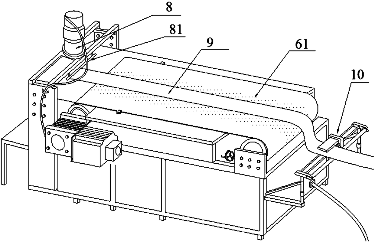 A foam-type reinforced film production device and its production process