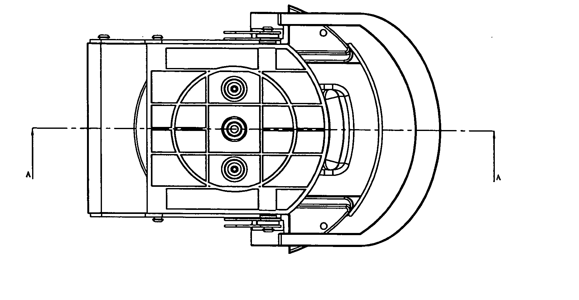 Cabinet design of filter holder for pressurized coffee machines